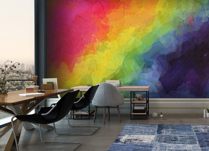 روانشناسی رنگ کاغذ دیواری با رنگ های